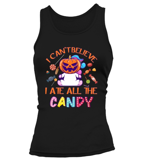 Little Unicorn Pumpkin Halloween Rainbow Lover Women's Tank Top