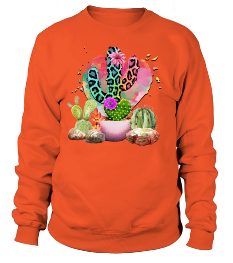 Plant Lover and Cactus leopard Women's Sweatshirt