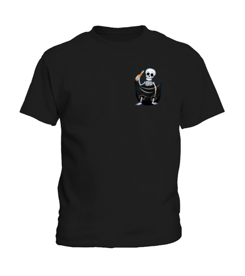 Miller Lite Skeleton in pocket shirt Kids T-Shirt