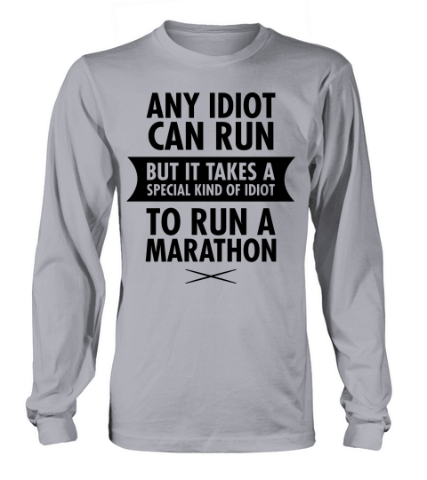 Any Idiot Can Run Women's Long Sleeve