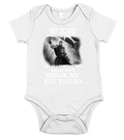 My scars tell a story Short Sleeve Baby One-Piece