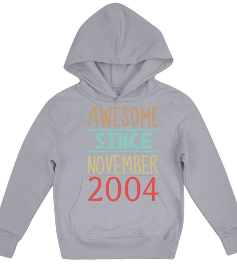 Awesome Since November 2004 Gifts Funny 16Th Birth Kids Hoodie