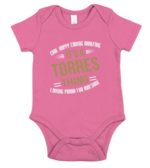 TORRES THING COOL T-SHIRTS Short Sleeve Baby One-Piece