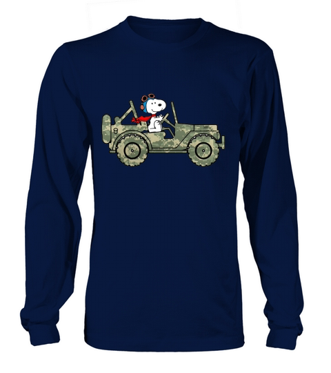 Snoopy Jeep Long sleeved Unisex