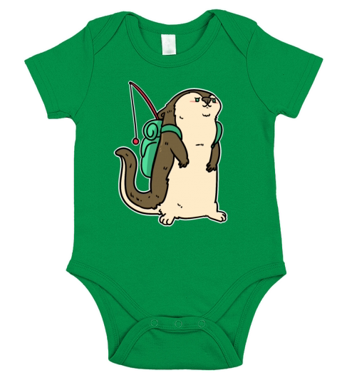 Fish Gift Fishing Butt Fishing fisher Eel Short Sleeve Baby One-Piece