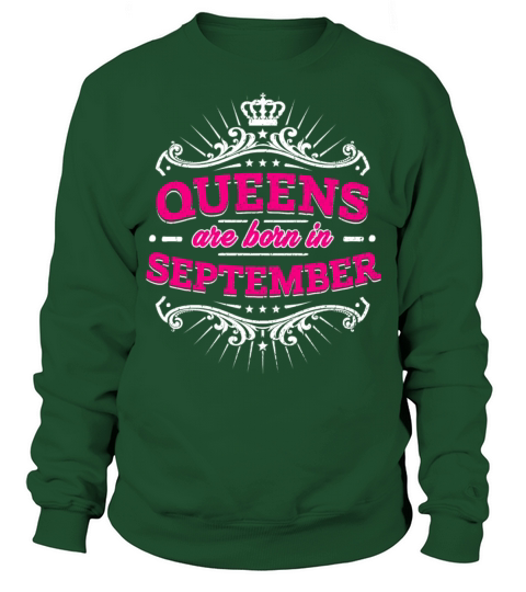 Queens Are Born In September Birthday Shirt Men's Sweatshirt