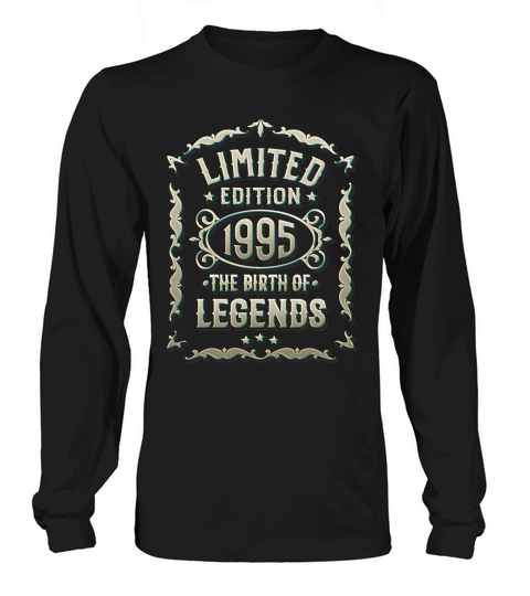 Born 1995 - 25 Year Anniversary T Shirts Men's Long Sleeve