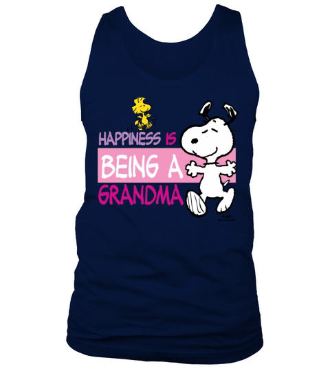 Peanut Snoopy Happiness Is Being A Grandma Gift Te Men's Tank Top