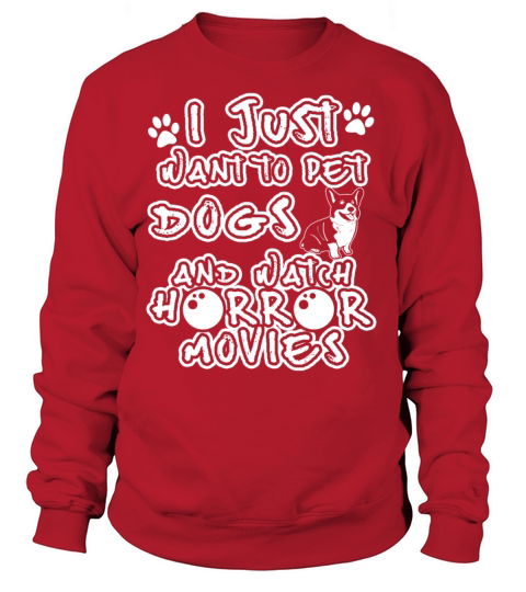 Dog Pet Lover Horror Movie Lover Gift Women's Sweatshirt