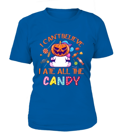 Little Unicorn Pumpkin Halloween Rainbow Lover Women's T-Shirt