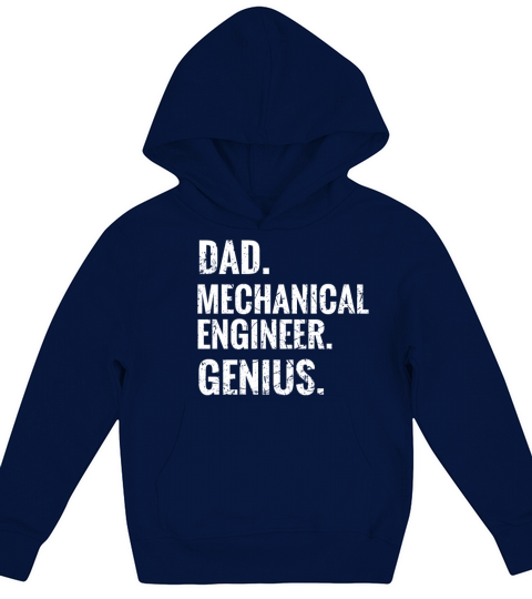 Mechanical Engineering For Mechanical Engineer Dad Kids Hoodie