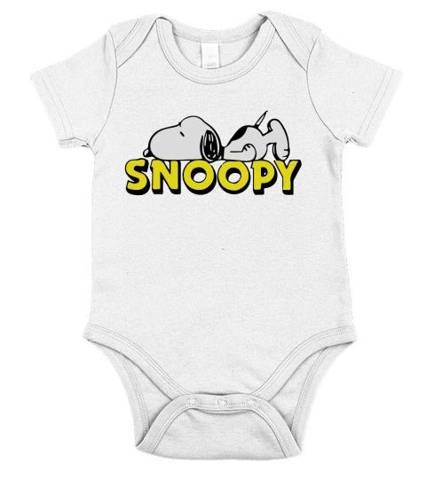 snoopy sleep Short Sleeve Baby One-Piece