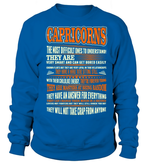 Capricorns Difficult Ones To Understand Zodiac Tee Men's Sweatshirt