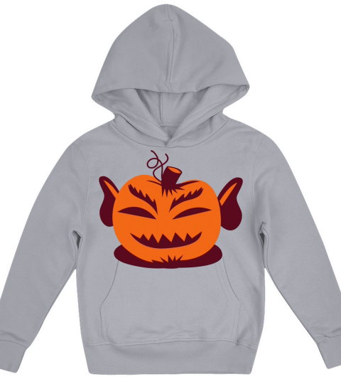 Mr spock from Star trek on a Halloween pumpkin Kids Hoodie