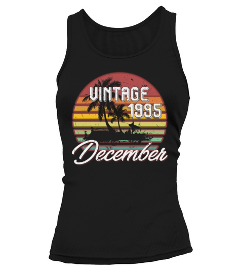 23th Birthday Gifts Retro Vintage December 1995 Women's Tank Top