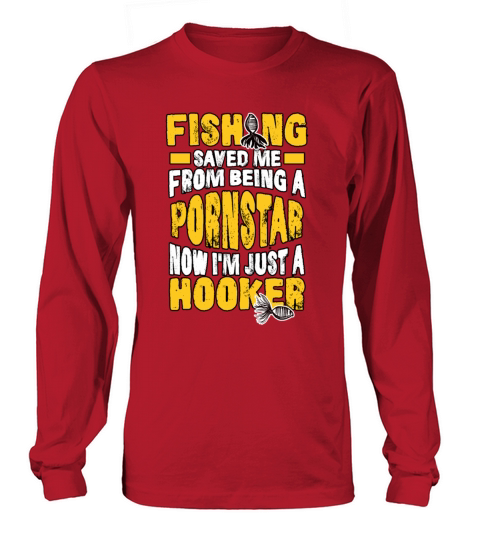 Fishing saved me fish fish bait hobby present Women's Long Sleeve