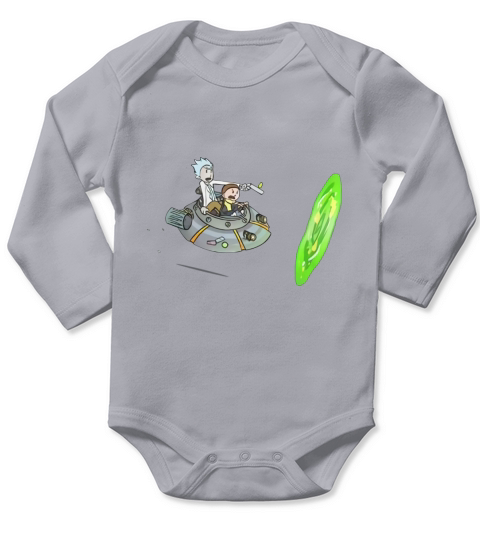 Morty and Rick Long Sleeve Baby One-Piece