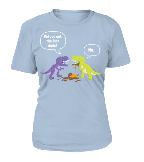 Funny Dinosaur Trex Eat Dodo Humor Women's T-Shirt