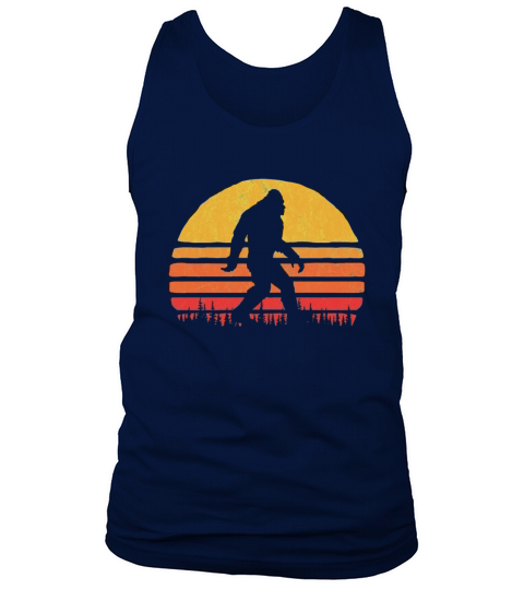 RETRO BIGFOOT SILHOUETTE SUN VINTAGE - BELIEVE Tank Top Unisex