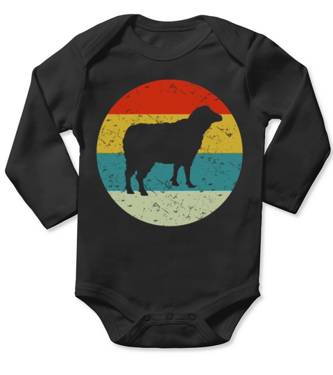sheep vintage Long Sleeve Baby One-Piece