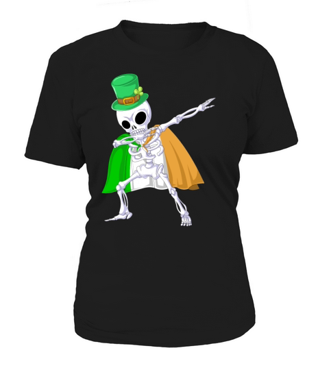 dabbing skeleton st patricks day Women's T-Shirt