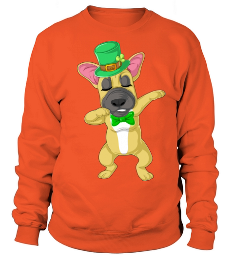 dabbing french bulldog st patricks day Women's Sweatshirt