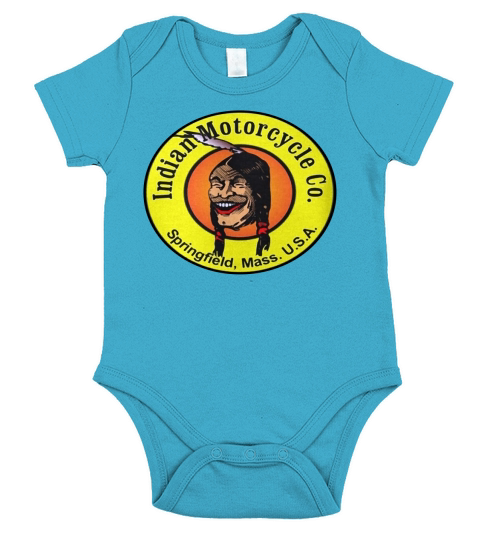 Indian Motorcycles Laughing - Sweat Shirt Short Sleeve Baby One-Piece