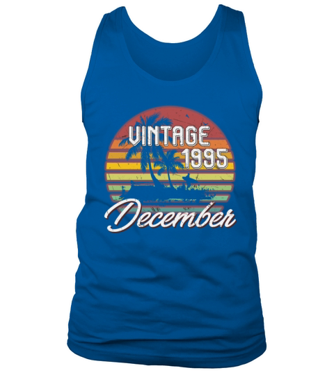 23th Birthday Gifts Retro Vintage December 1995 Men's Tank Top