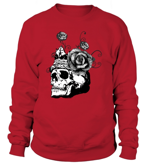 Skull With Floral Women's Sweatshirt