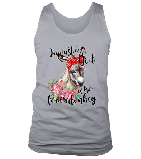 I’m Just A Girl Who Loves Donkey Lover Farmer shirt - Unisex Long Sleeve Tank Top Unisex