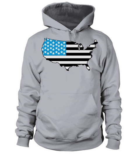 American Flag USA Shape Women's Hoodie