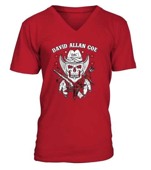 SherryELynch David Allan Coe Mans Personalized V-Neck T-shirt
