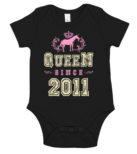 2011 Queen unicorn Short Sleeve Baby One-Piece