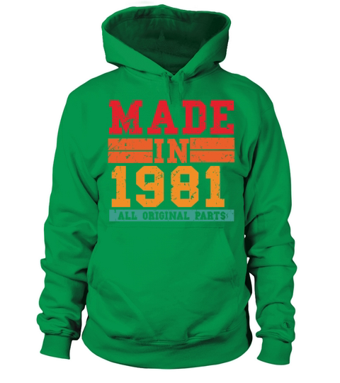 1981 Birthday Vintage Saying Women's Hoodie