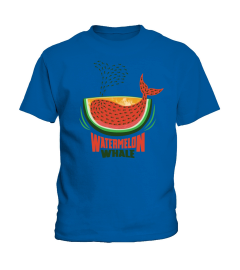 Watermelon Whale Kids T-Shirt