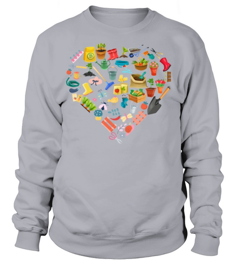 Gardening Love Garden Tools Heart Women's Sweatshirt