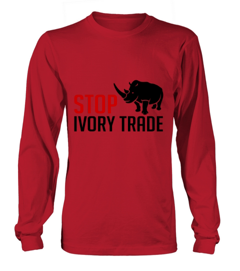 Stop Ivory Trade - Rhinoceros Women's Long Sleeve