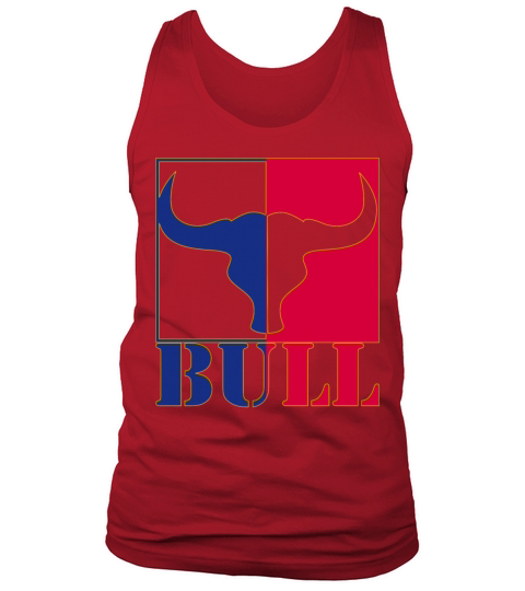 strong Bull with two faces Men's Tank Top