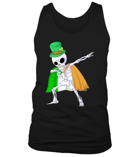 dabbing skeleton st patricks day Men's Tank Top