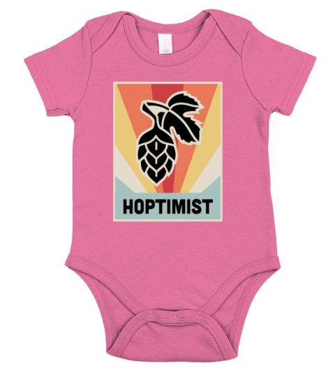 HOPTIMIST Craft Beer Homebrew Short Sleeve Baby One-Piece