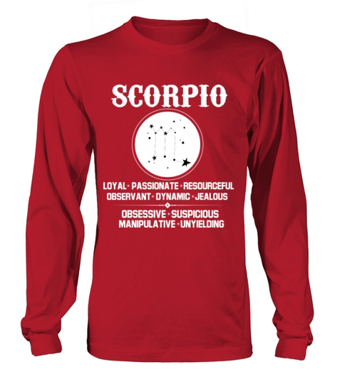 Scorpio Zodiac Sign Men's Long Sleeve