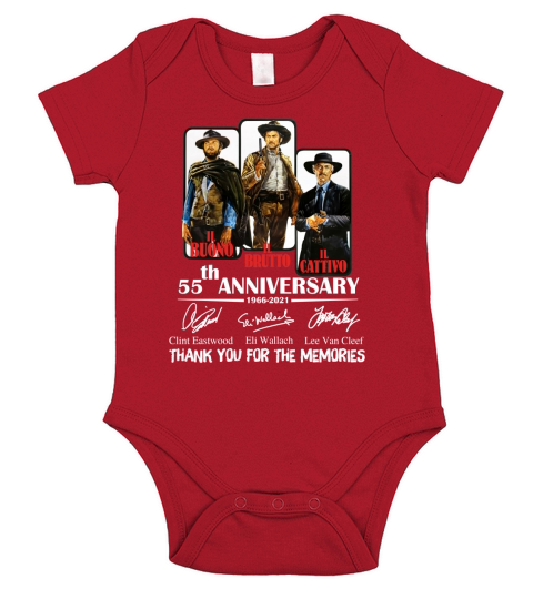 The Good The Bad And The Ugly 55th anniversary thank you for the memories signatures Short Sleeve Baby One-Piece