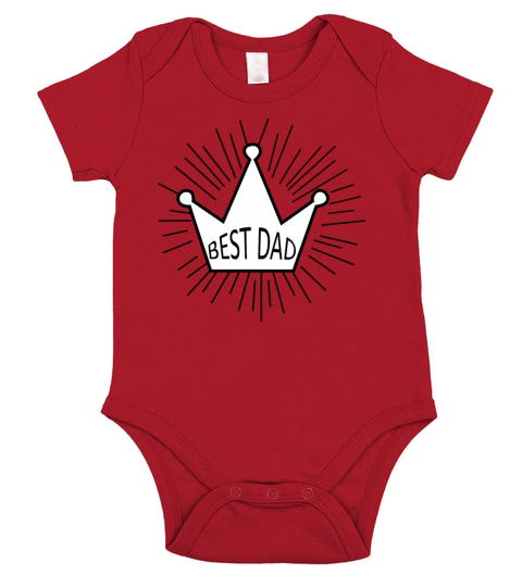 Happy Fathers Day - Best Dad Short Sleeve Baby One-Piece
