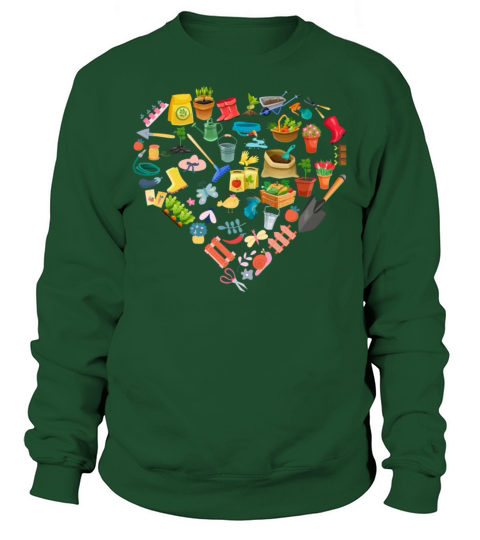 Gardening Love Garden Tools Heart Men's Sweatshirt