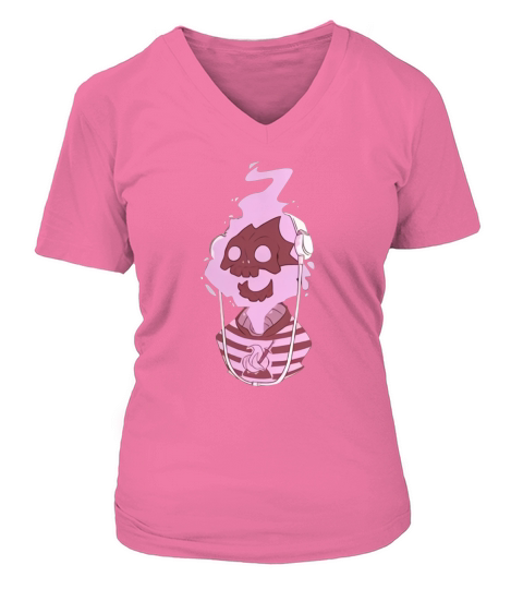 Indeimaus Skull V-neck T-Shirt Woman