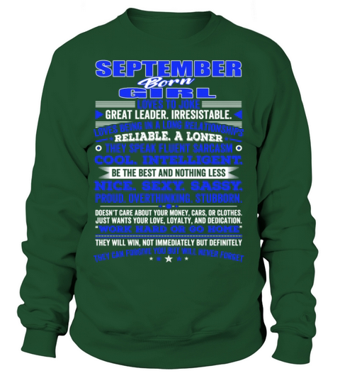 QUALITIES OF THE GIRL BORN IN SEPTEMBER SEPTEMBE Women's Sweatshirt