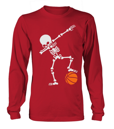 Dab dabbing skeleton football basketball Men's Long Sleeve
