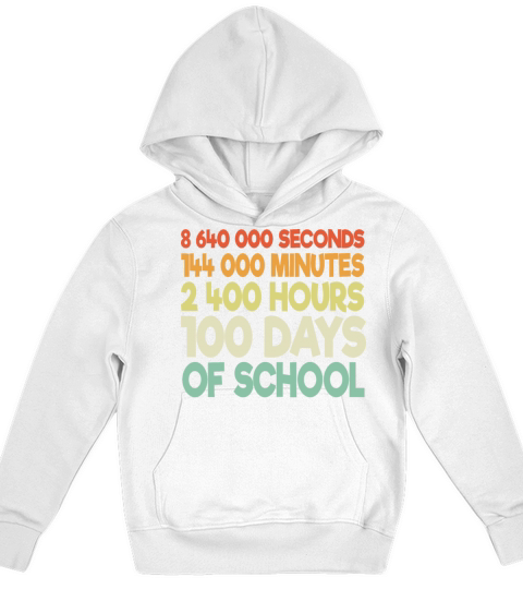100 Days of School Kids Hoodie
