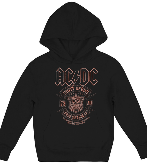 Ac Dc Dirty Deeds Kids Hoodie