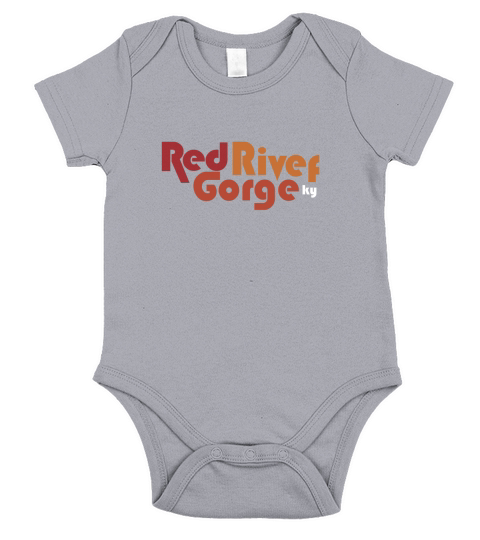 Red River Gorge Kentucky Short Sleeve Baby One-Piece